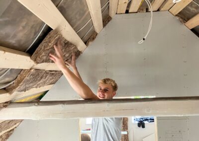 Renovering af overetagen på Sangildhus